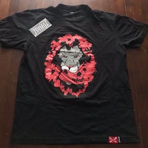 VINTAGE ENTREE LION BLACK SHIRT MEDIUM